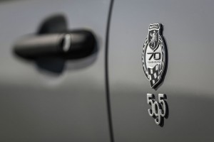 Abarth 595 Essesse, Sondermodell, Grau, Weisse Felgen, Türe, Emblem, Geburtstag